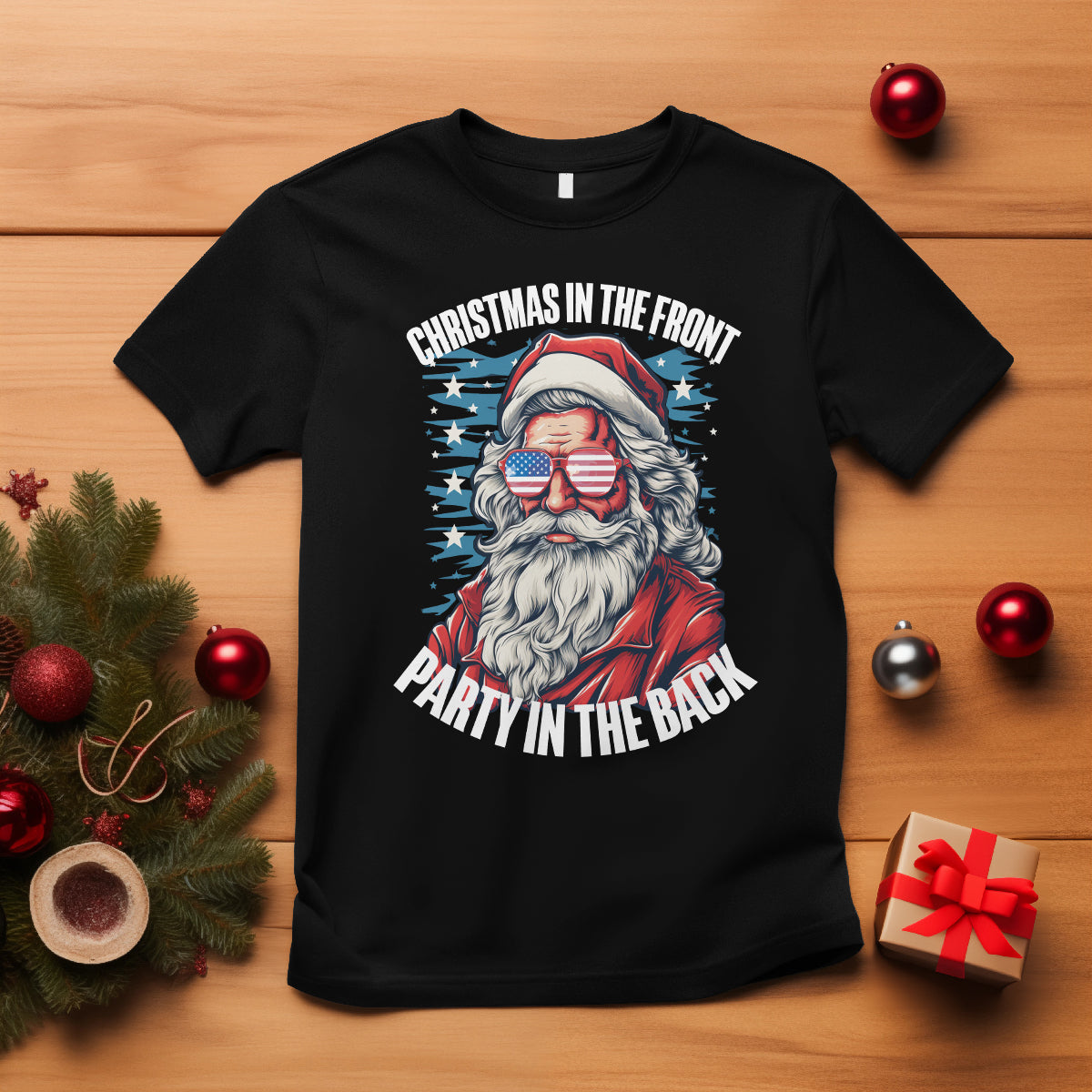 christmas-in-the-front-party-in-the-back-usa-patriotic-santa-t-shirt