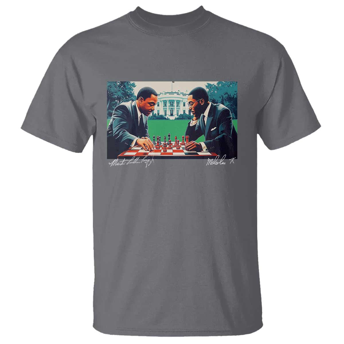 martin-luther-king-jr-malcolm-x-t-shirt-playing-chess-white-house-black-history