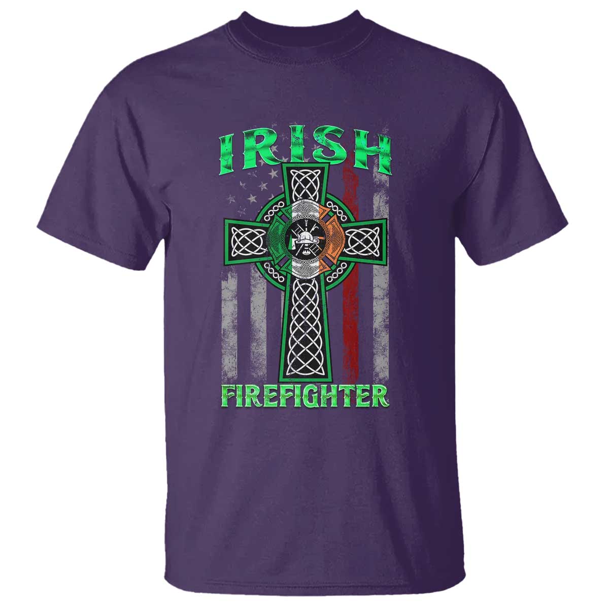 irish-firefighter-t-shirt-celtic-cross-american-flag