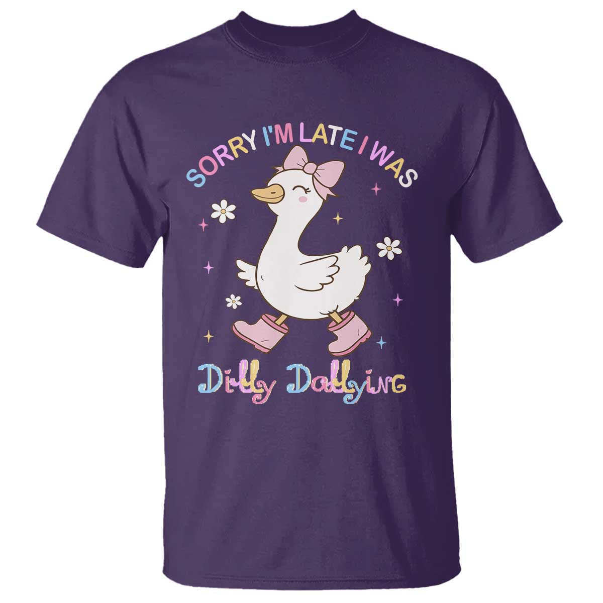 funny-sorry-im-late-i-was-dilly-dallying-t-shirt-cute-goose