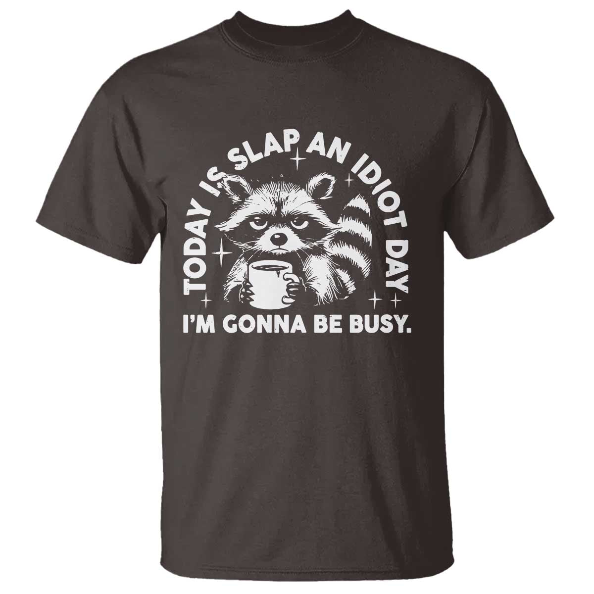 funny-raccoon-today-is-slap-an-idiot-day-t-shirt