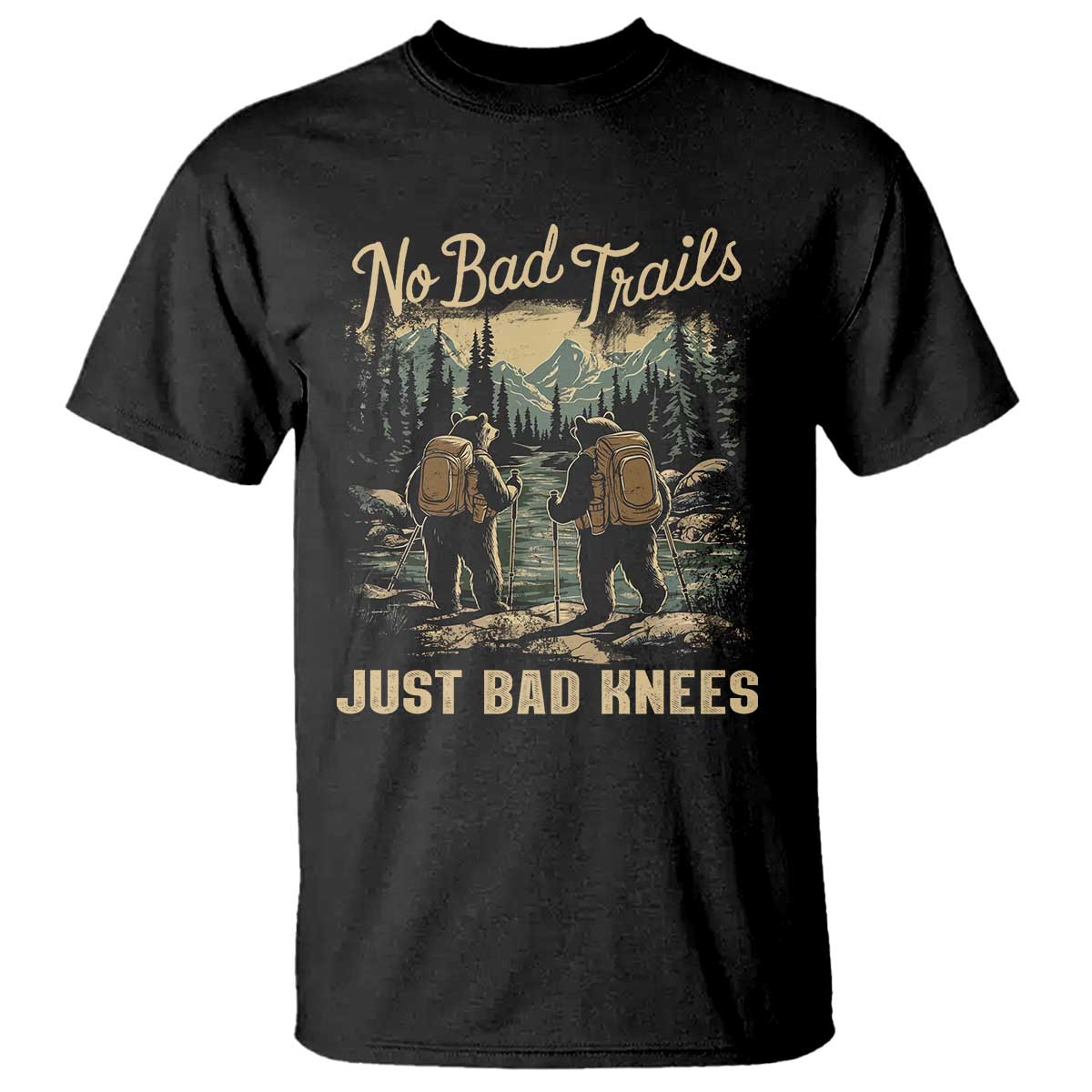 hiking-t-shirt-no-bad-trails-just-bad-knees