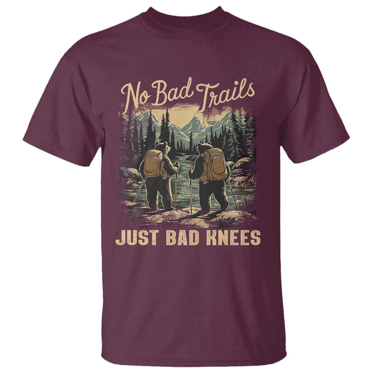 hiking-t-shirt-no-bad-trails-just-bad-knees