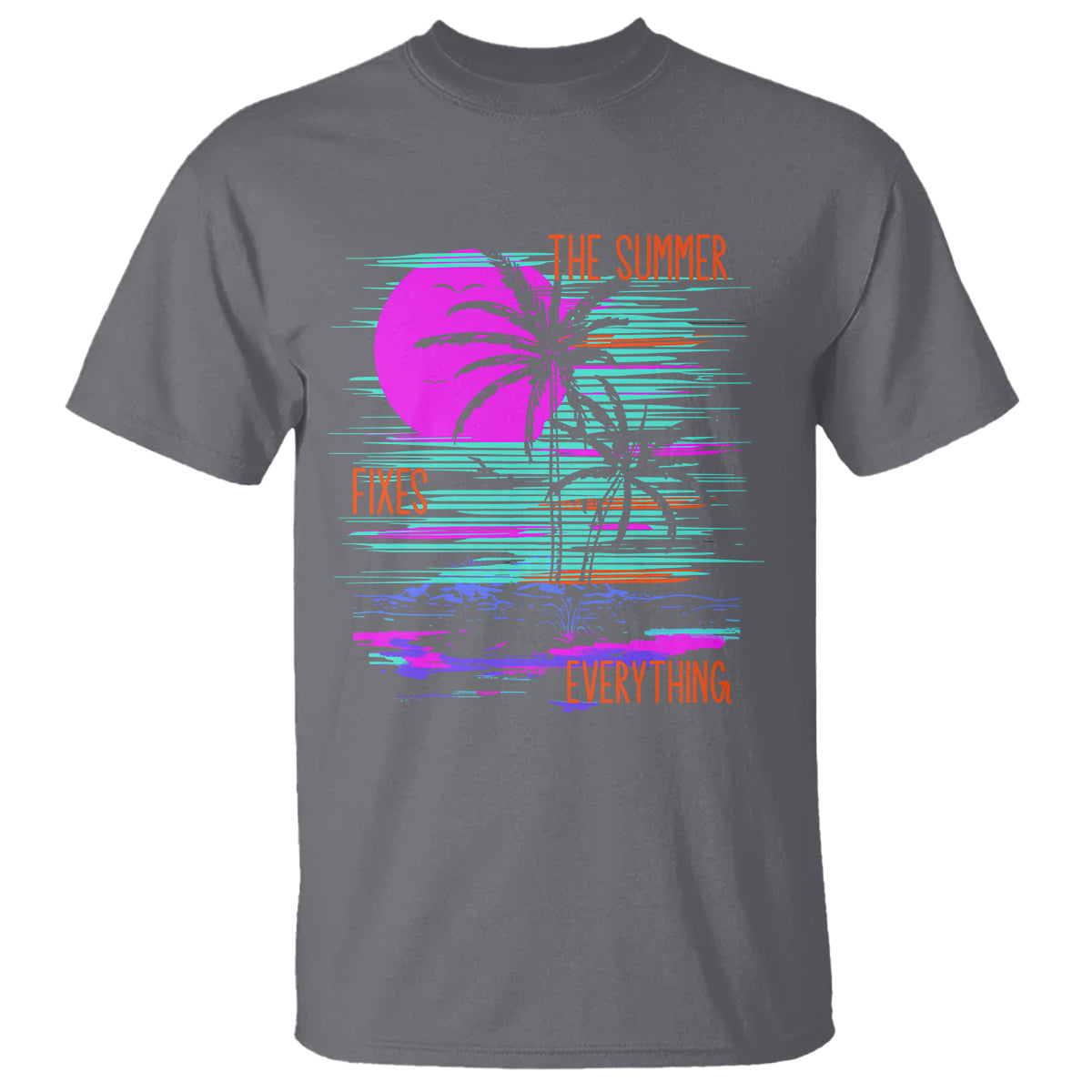 the-summer-fixes-everything-relaxing-holidays-t-shirt