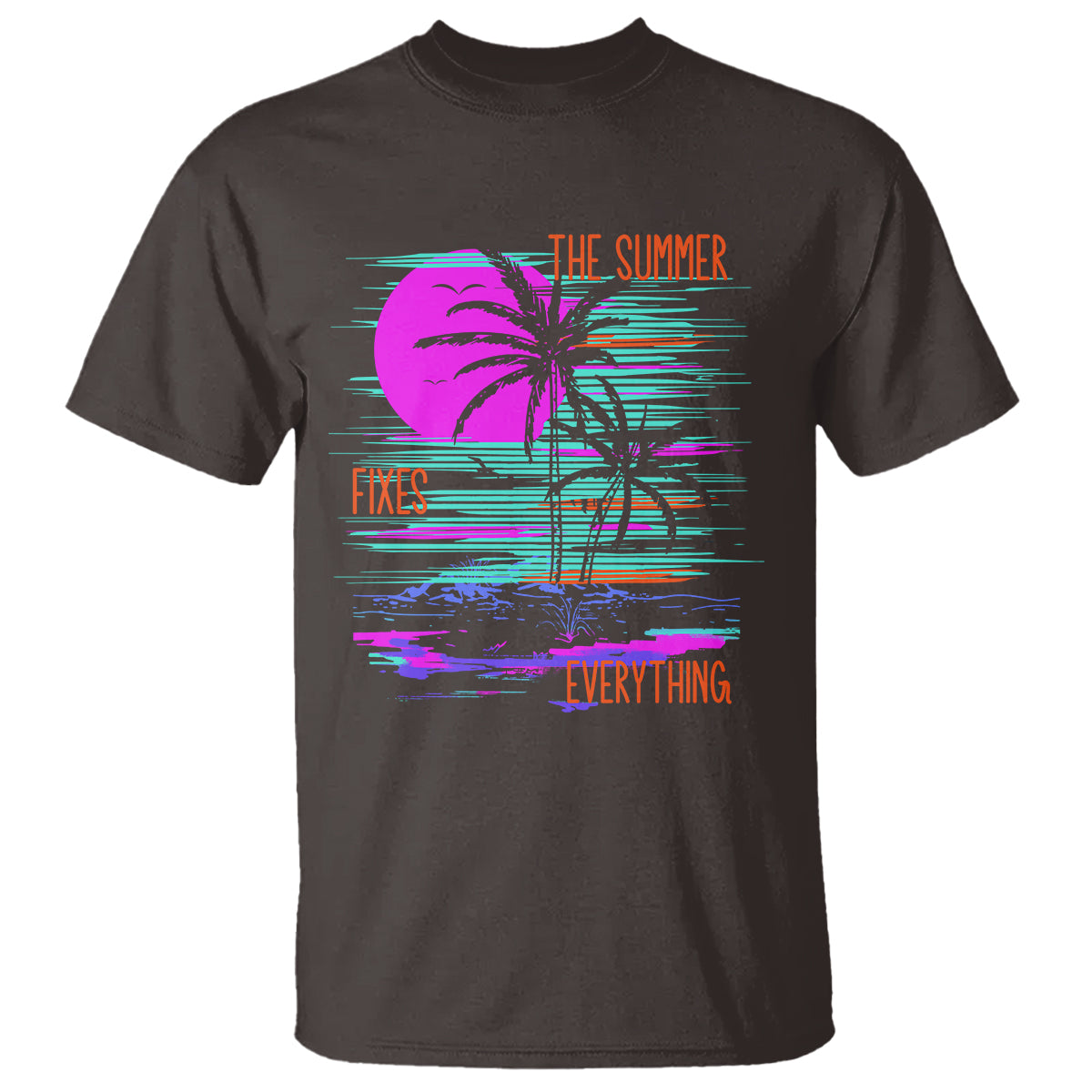 the-summer-fixes-everything-relaxing-holidays-t-shirt
