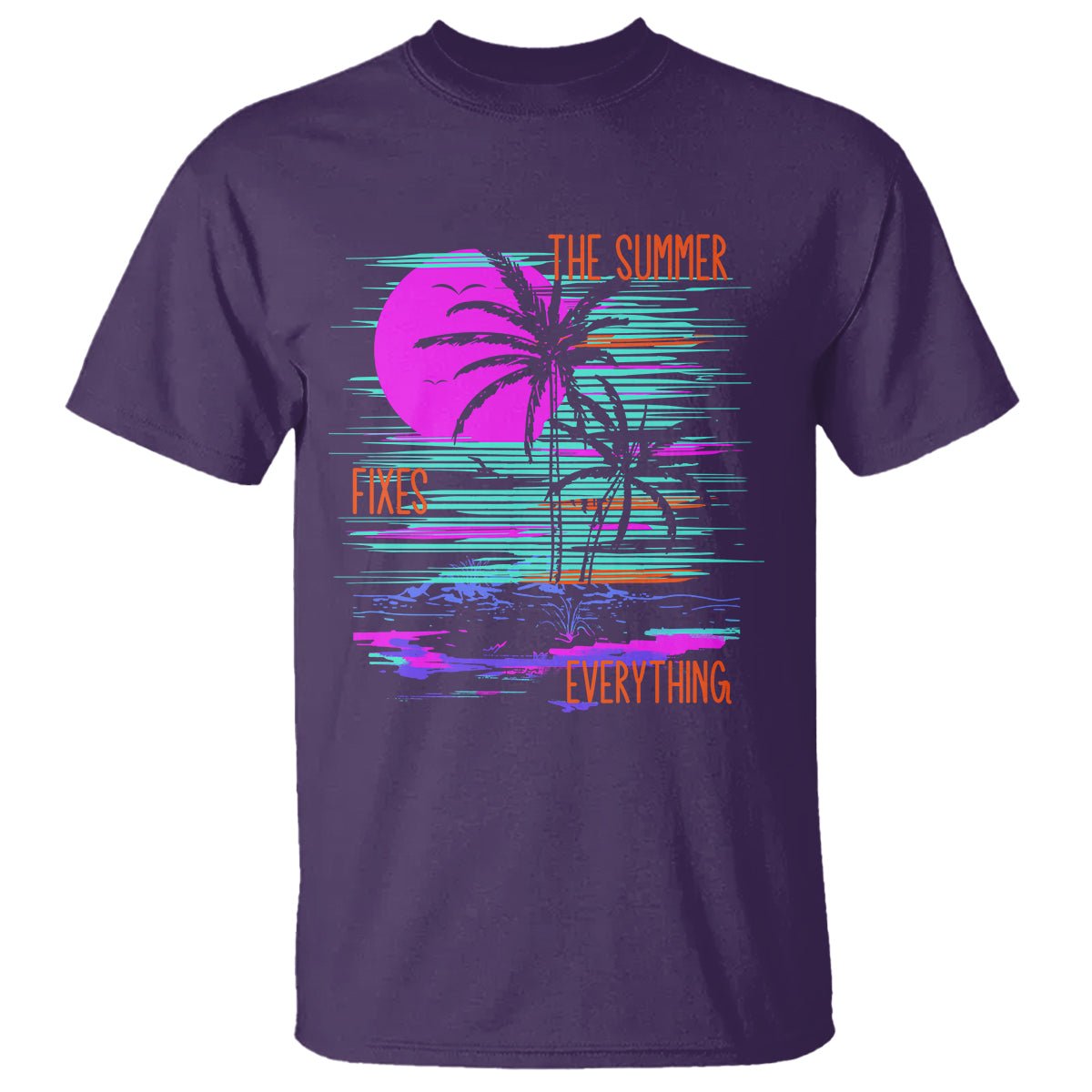 the-summer-fixes-everything-relaxing-holidays-t-shirt