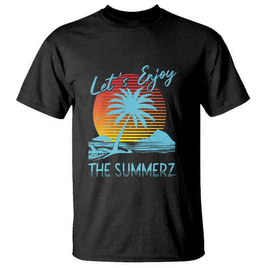 lets-enjoy-the-summer-vacation-beach-sunset-t-shirt