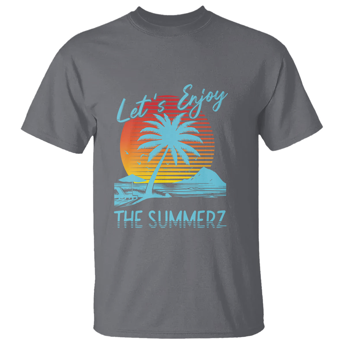 lets-enjoy-the-summer-vacation-beach-sunset-t-shirt