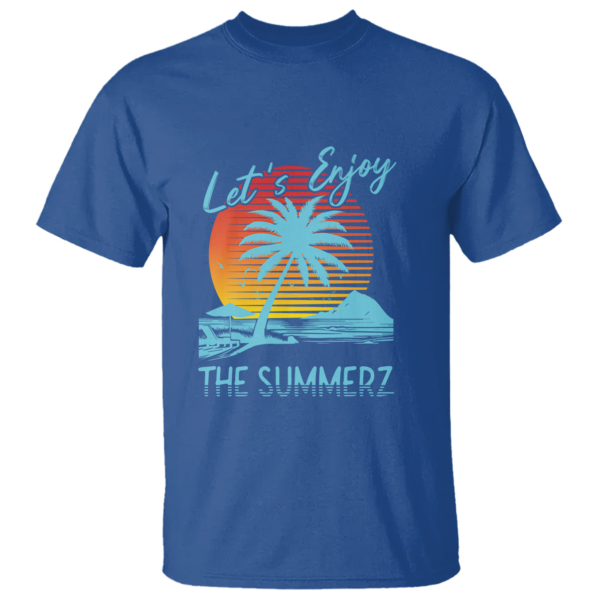 lets-enjoy-the-summer-vacation-beach-sunset-t-shirt