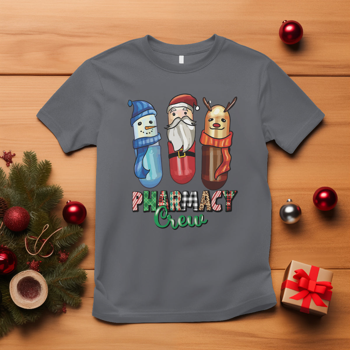 christmas-t-shirt-snowman-reindeer-santa-pharmacy-crew