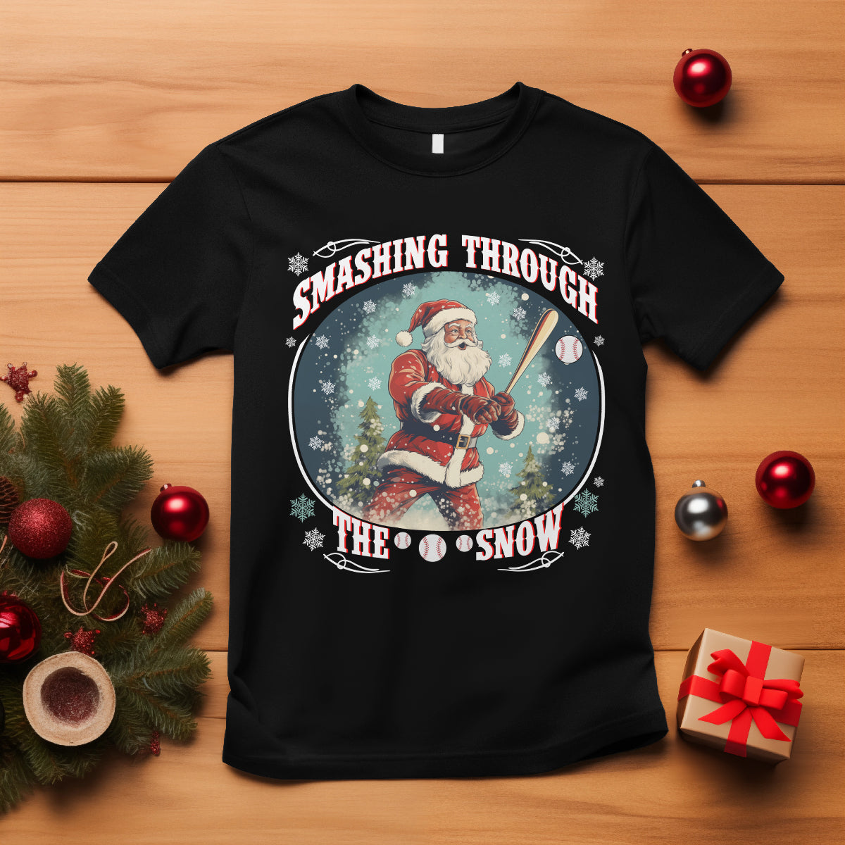 christmas-sport-t-shirt-baseball-player-santa-smashing-through-the-snow