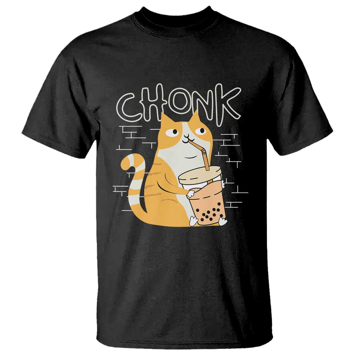 funny-fat-cat-t-shirt-chonk-drinking-bubble-tea