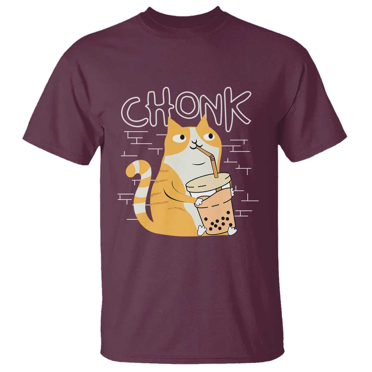 funny-fat-cat-t-shirt-chonk-drinking-bubble-tea