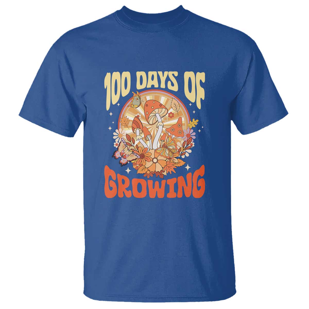 100th-day-of-school-teacher-t-shirt-100-days-of-growing-retro-groovy-mushroom