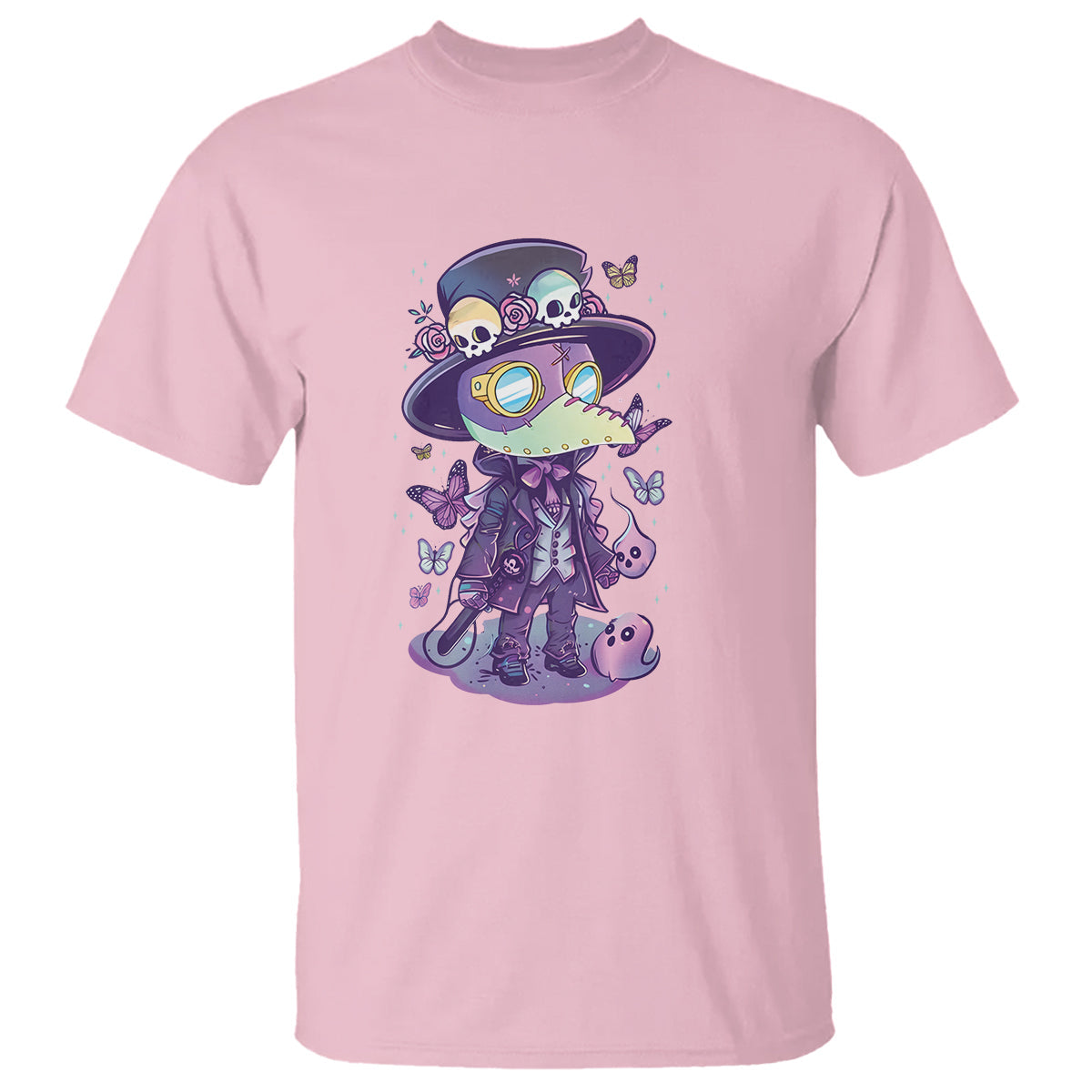 pastel-goth-cute-creepy-plague-doctor-t-shirt