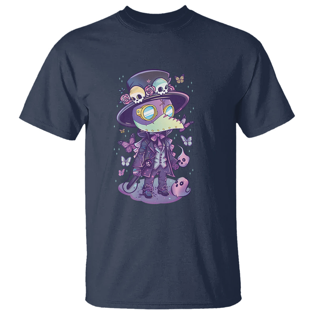 pastel-goth-cute-creepy-plague-doctor-t-shirt