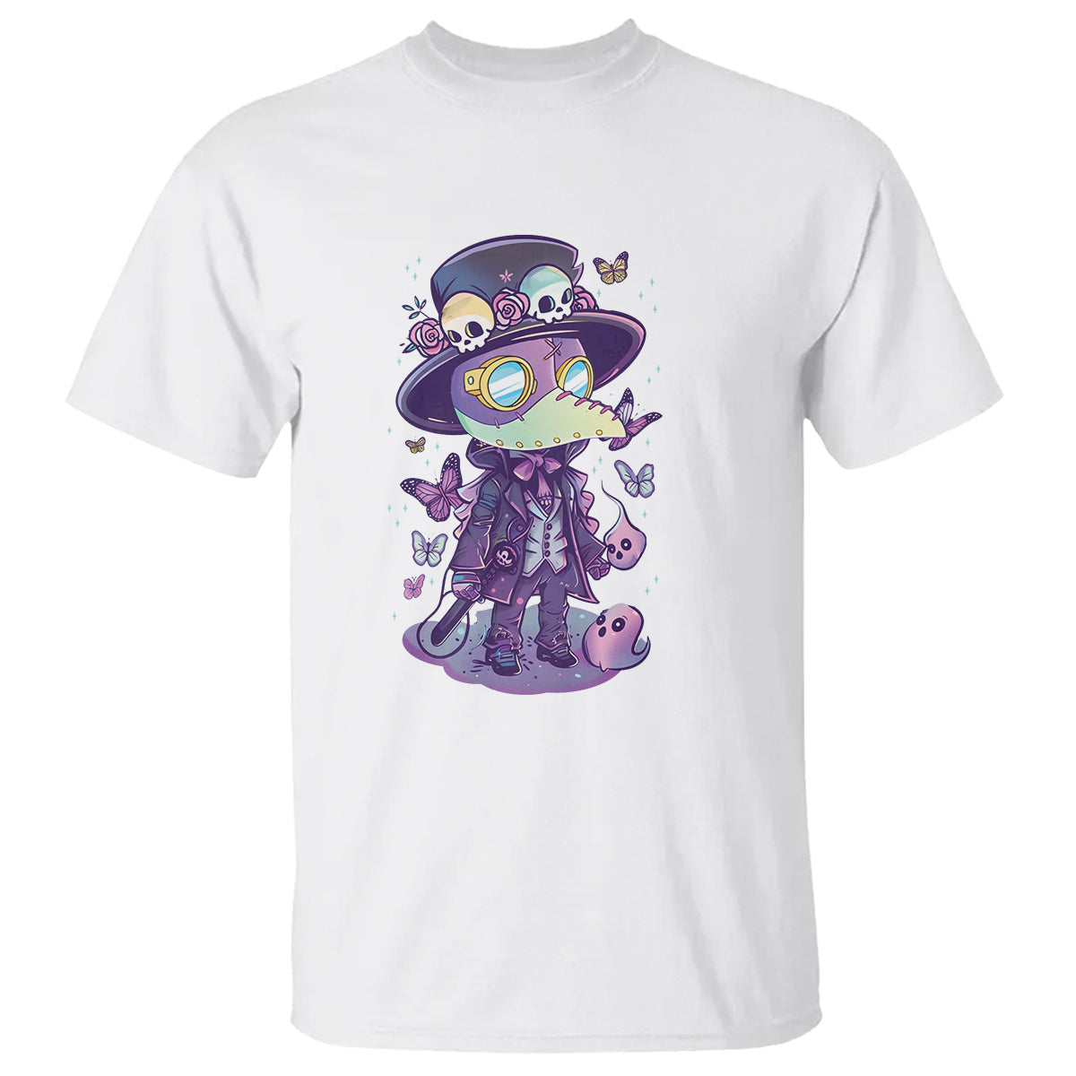 pastel-goth-cute-creepy-plague-doctor-t-shirt