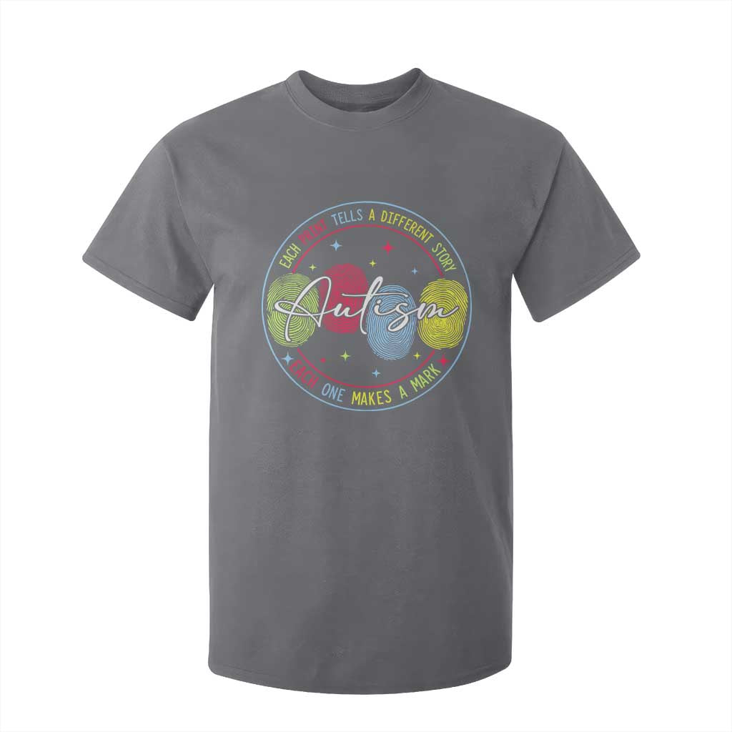 Autism T Shirt For Kid Fingerprint Autism Each Print Tells A Different Story