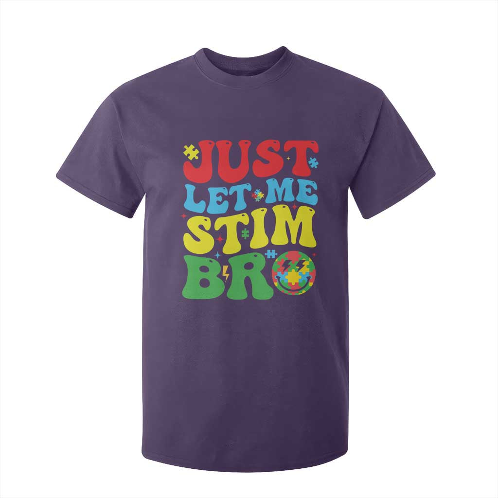 Just Let Me Stim Bro T Shirt For Kid Autism ADHD Stimming