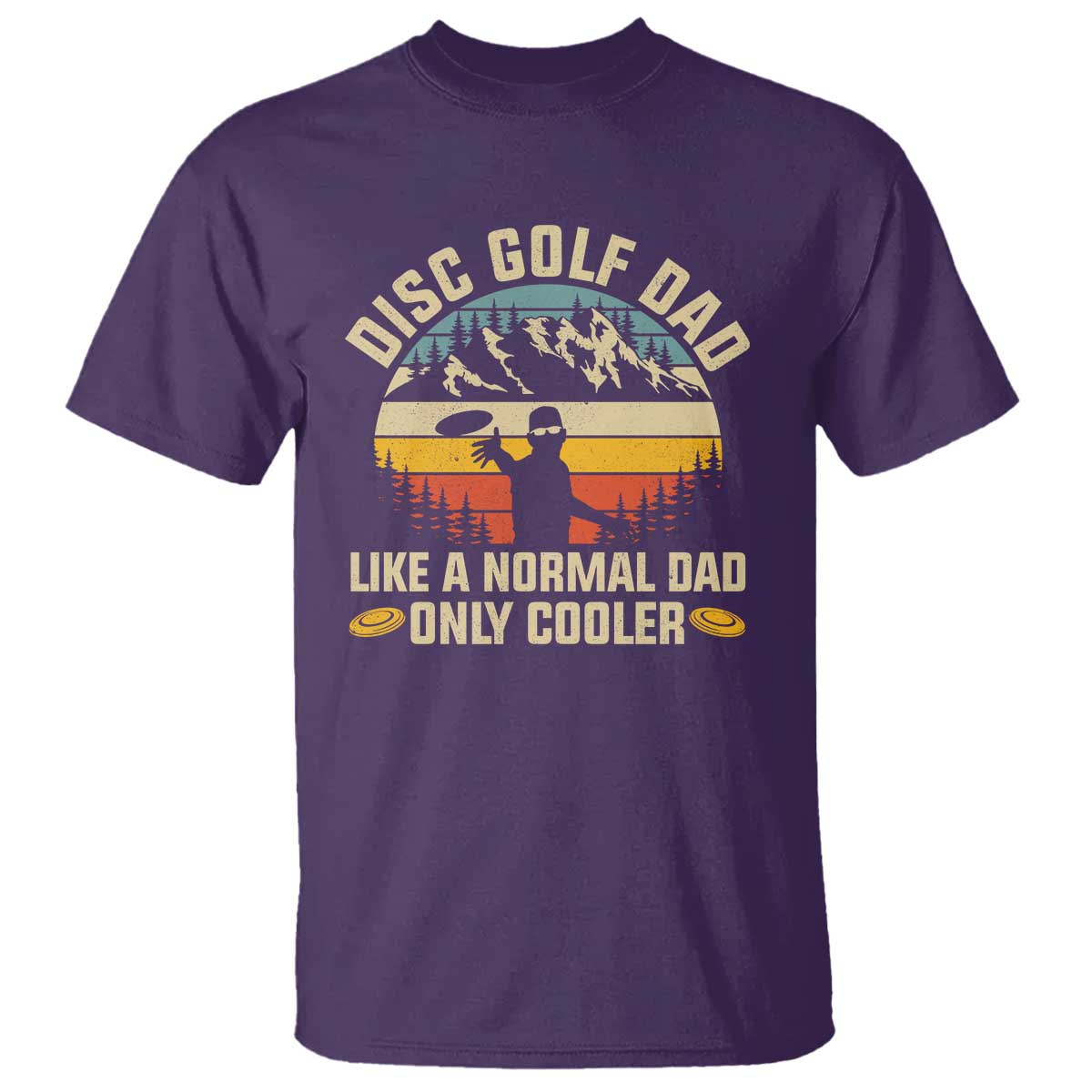 disc-golf-dad-t-shirt-like-a-normal-dad-only-cooler-retro
