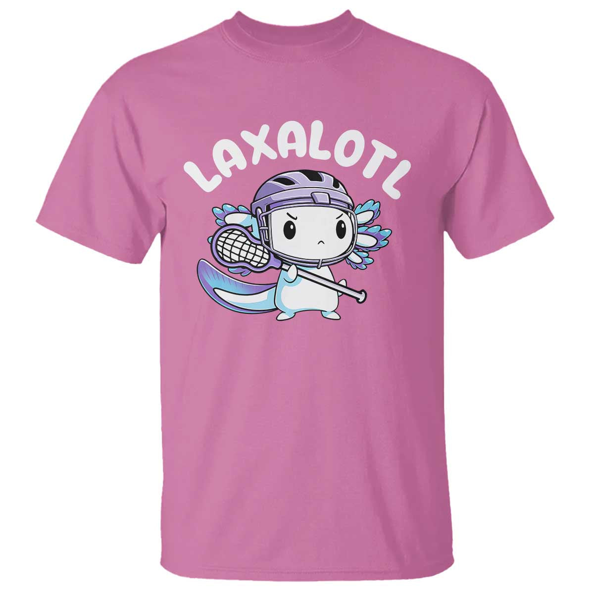 funny-axolotl-lacrosse-player-t-shirt
