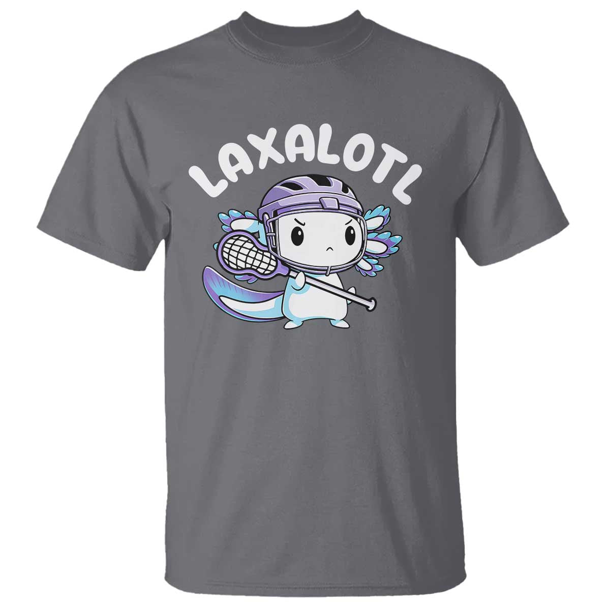 funny-axolotl-lacrosse-player-t-shirt