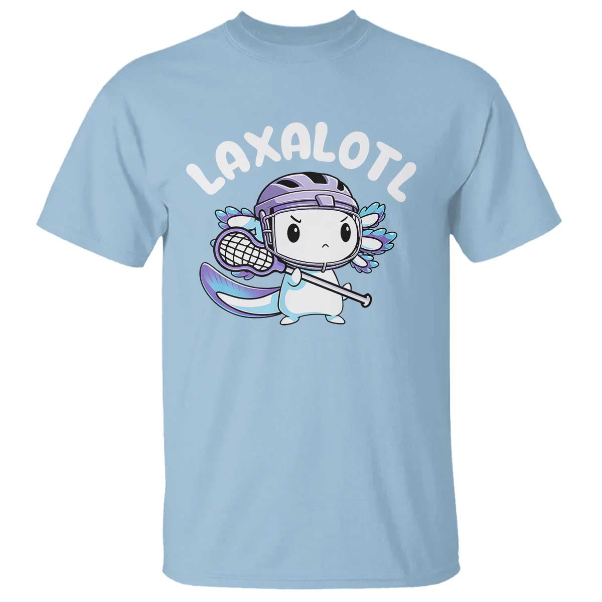 funny-axolotl-lacrosse-player-t-shirt