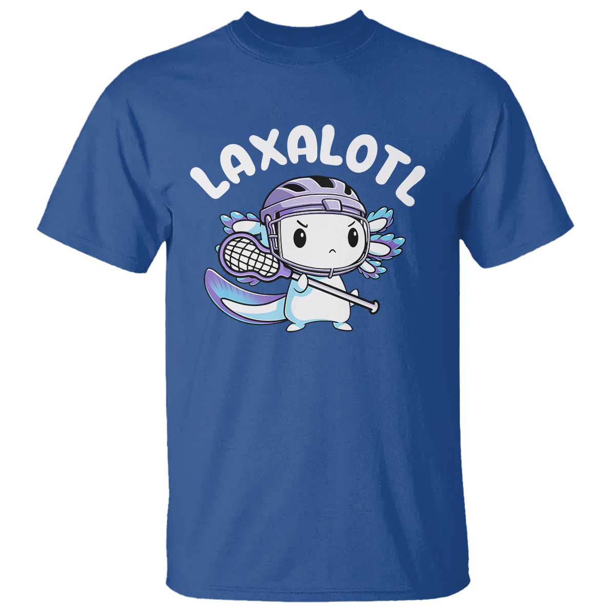 funny-axolotl-lacrosse-player-t-shirt