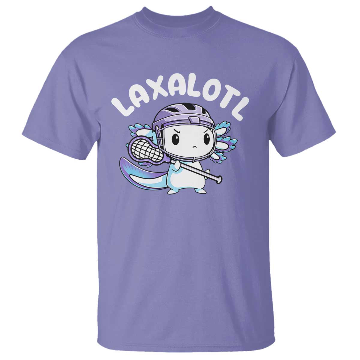 funny-axolotl-lacrosse-player-t-shirt