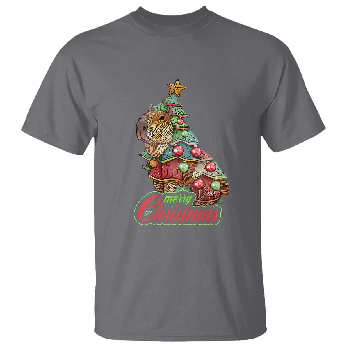 cute-capybara-christmas-tree-t-shirt