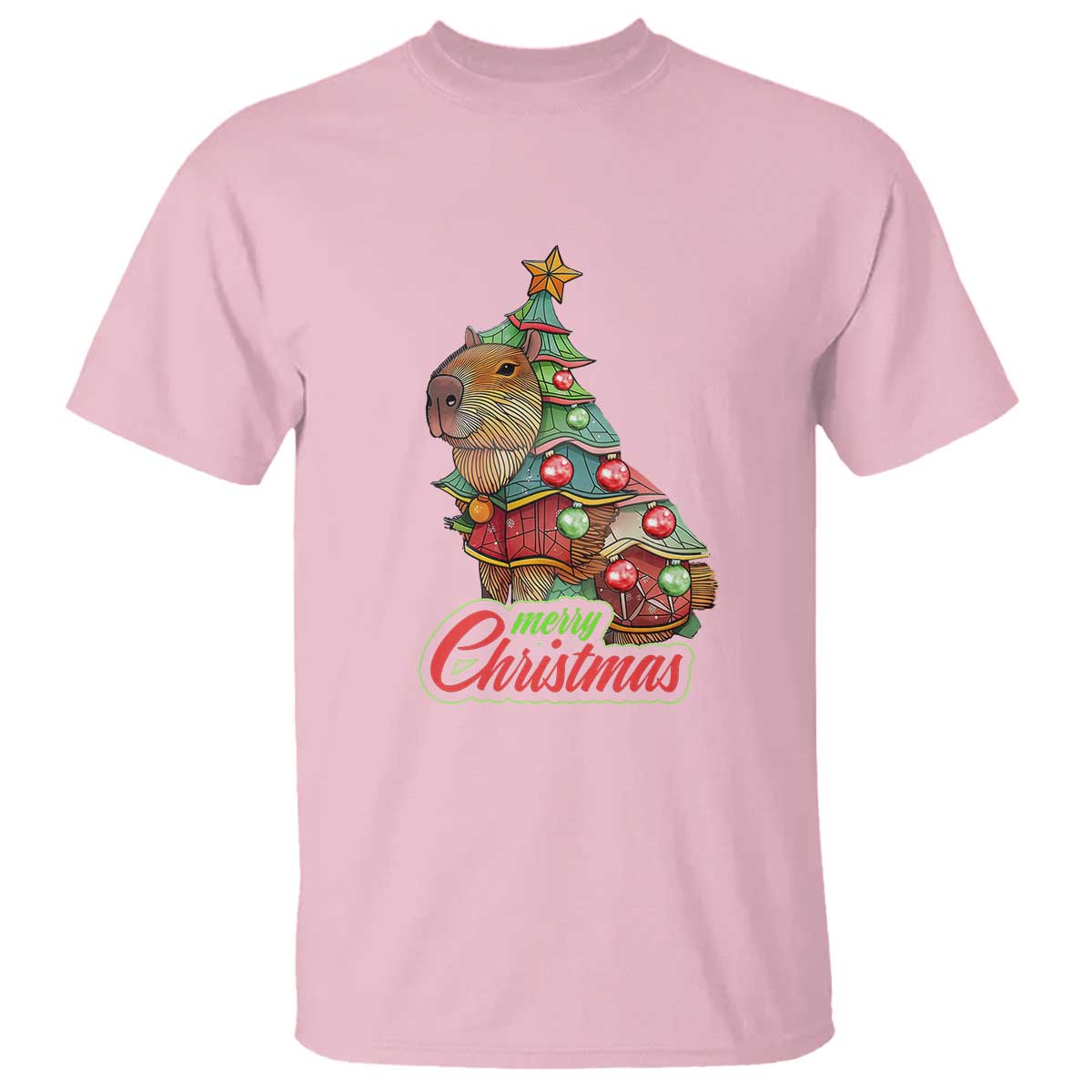 cute-capybara-christmas-tree-t-shirt