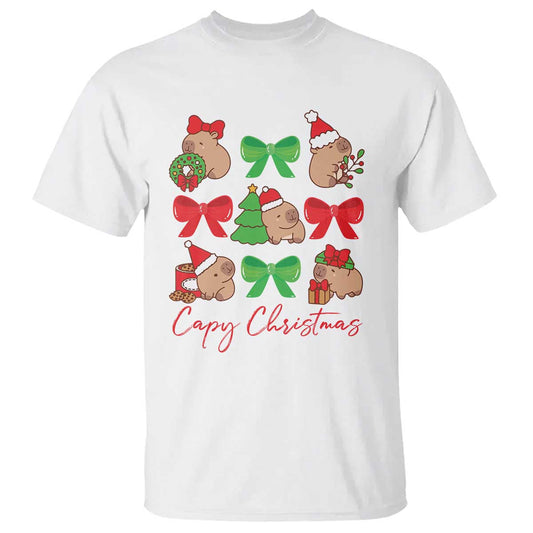 funny-capybara-christmas-t-shirt-cute-capy-coquette-bow