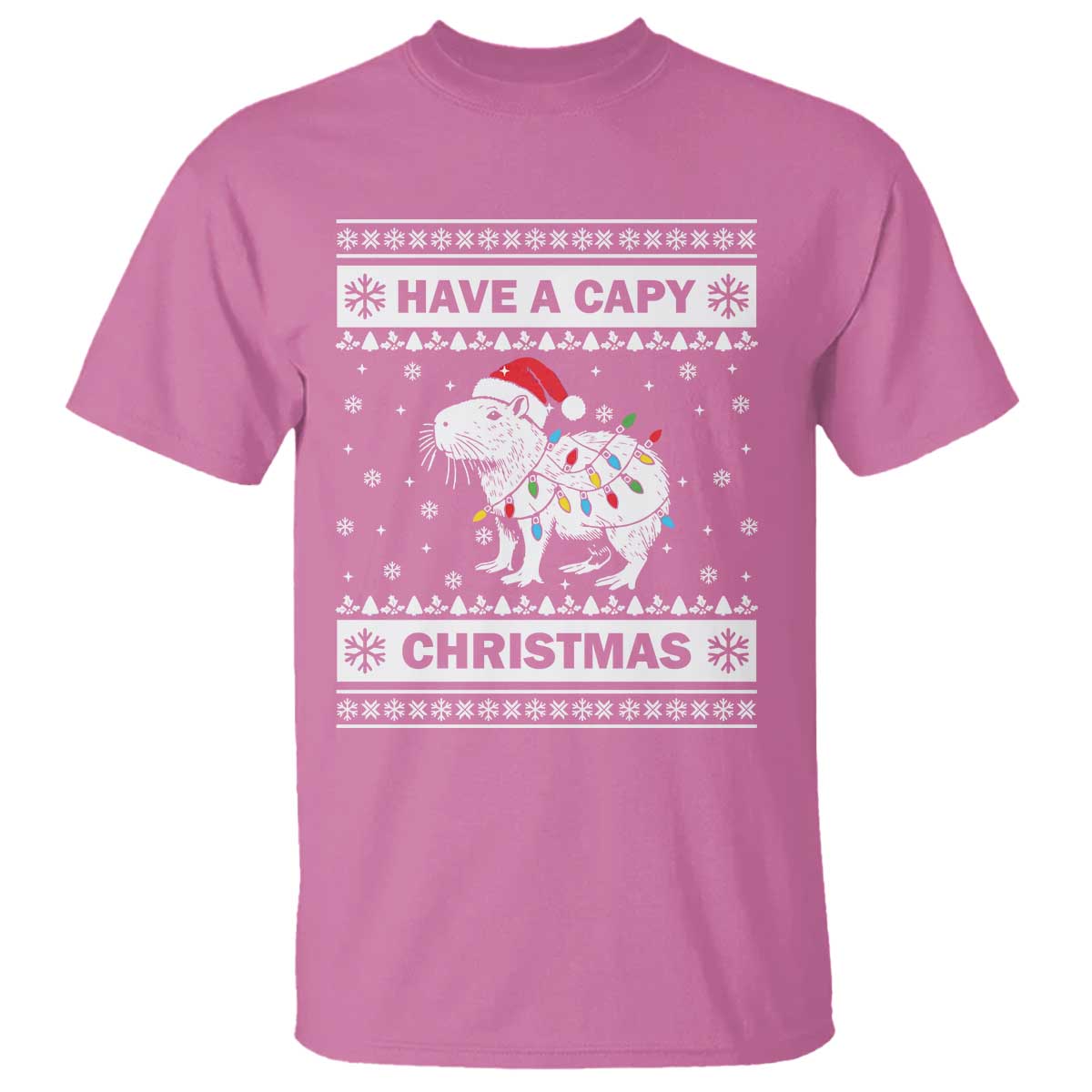 funny-capybara-christmas-t-shirt-have-a-capy-christmas-light