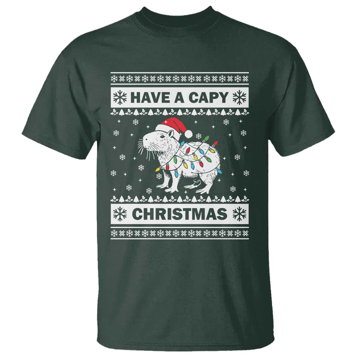 funny-capybara-christmas-t-shirt-have-a-capy-christmas-light