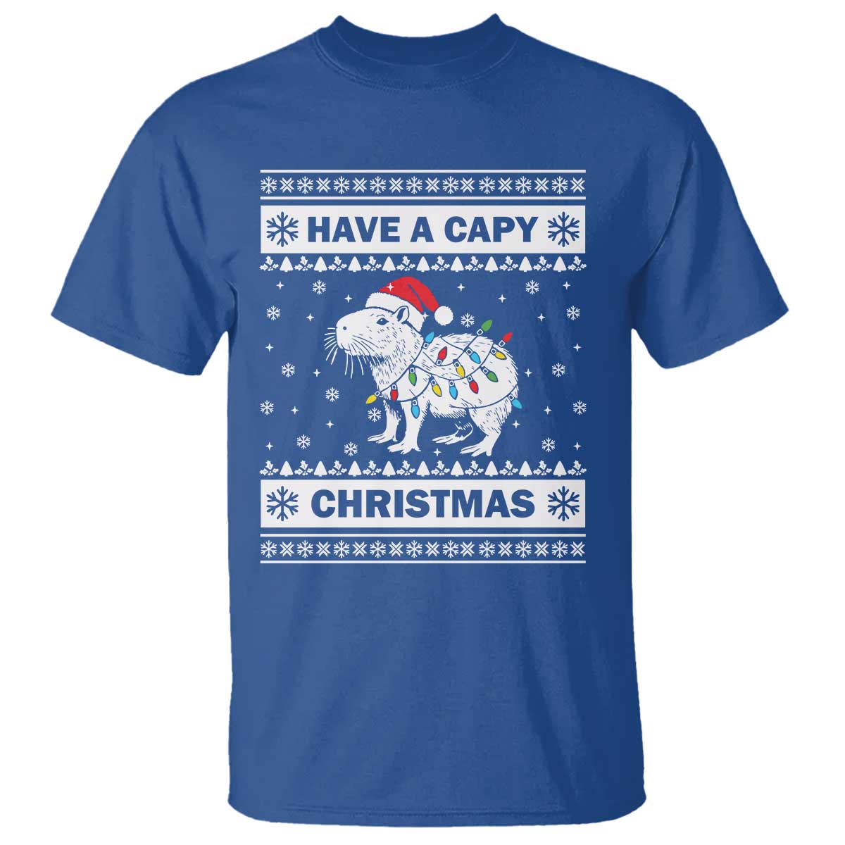 funny-capybara-christmas-t-shirt-have-a-capy-christmas-light
