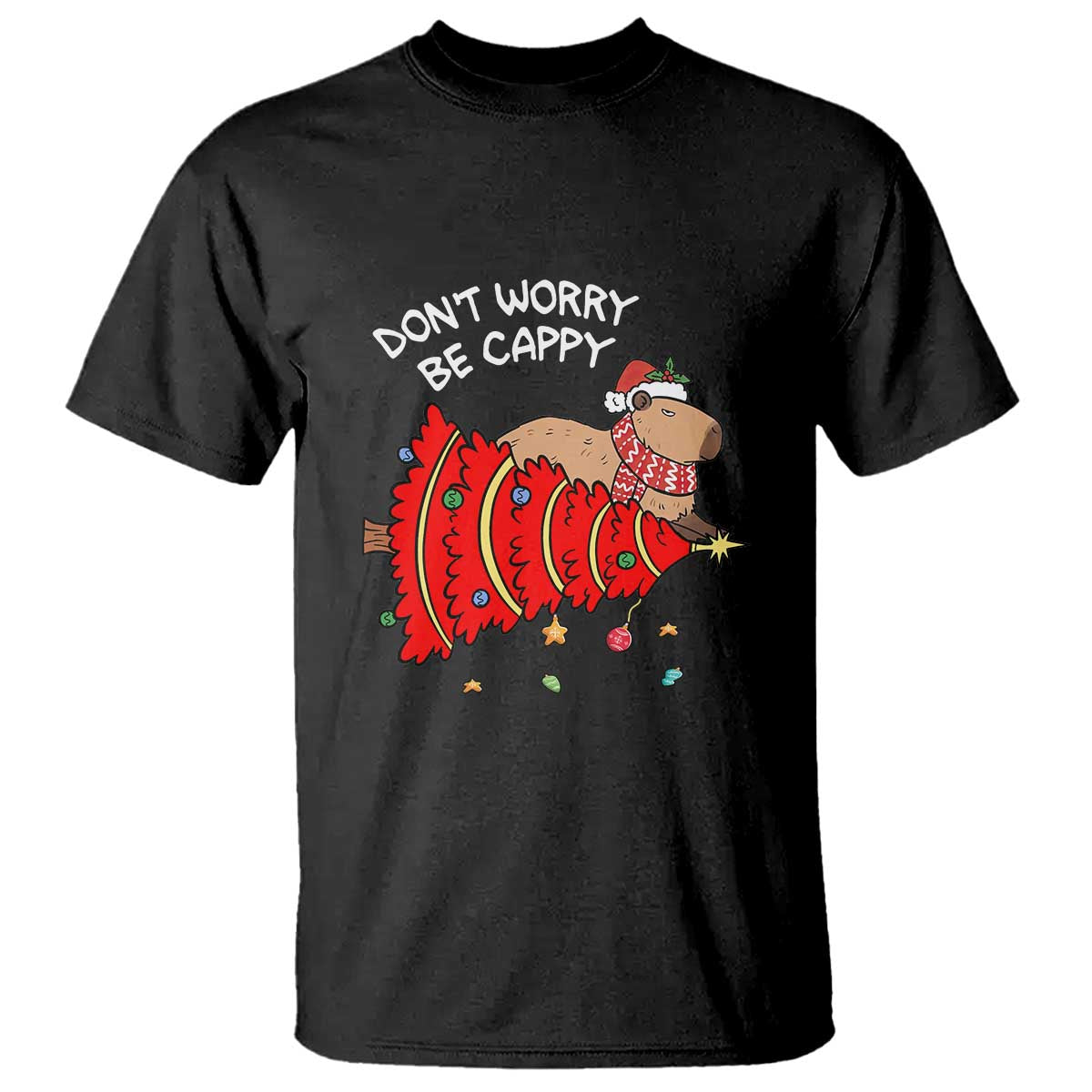 funny-capybara-christmas-t-shirt-dont-worry-be-capy