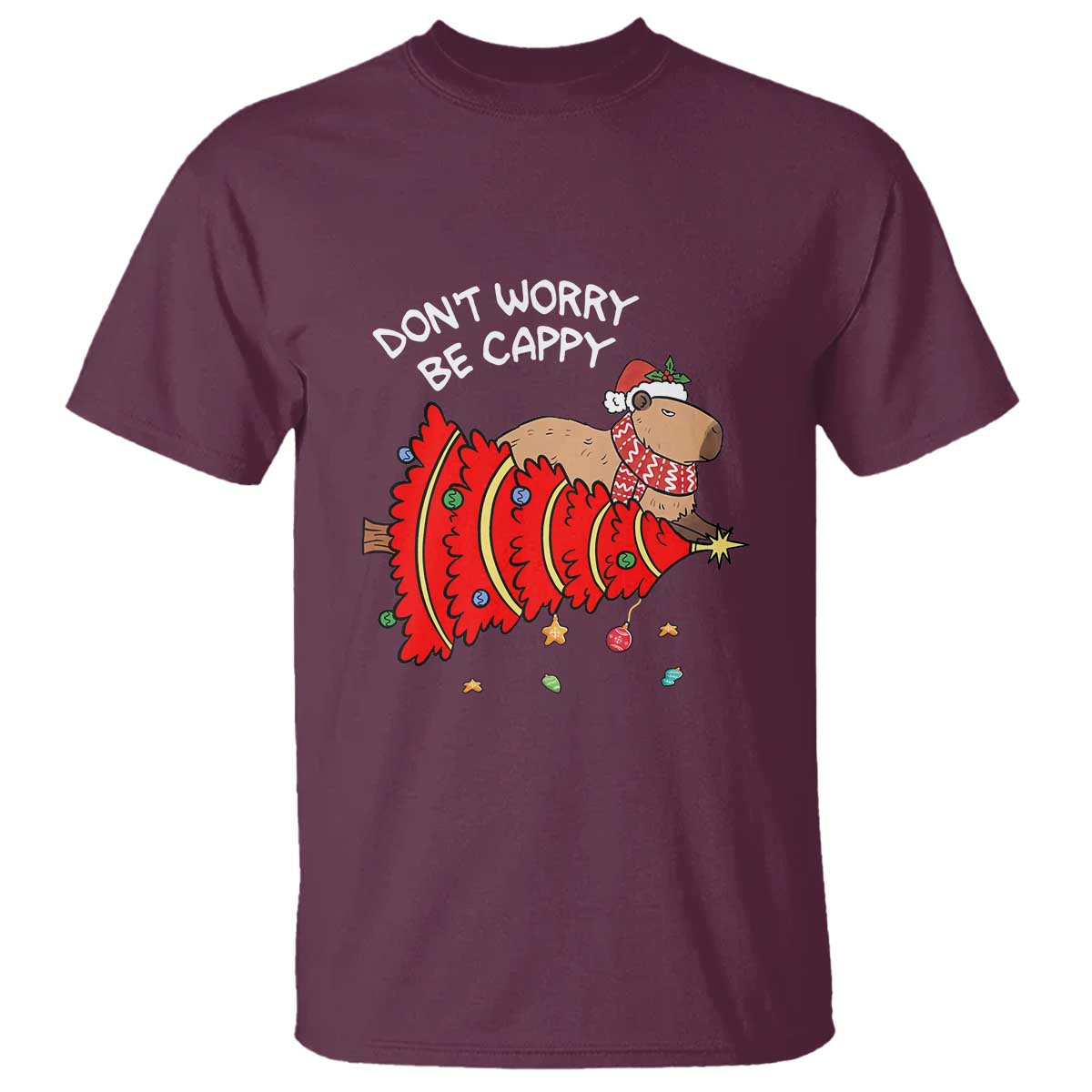 funny-capybara-christmas-t-shirt-dont-worry-be-capy