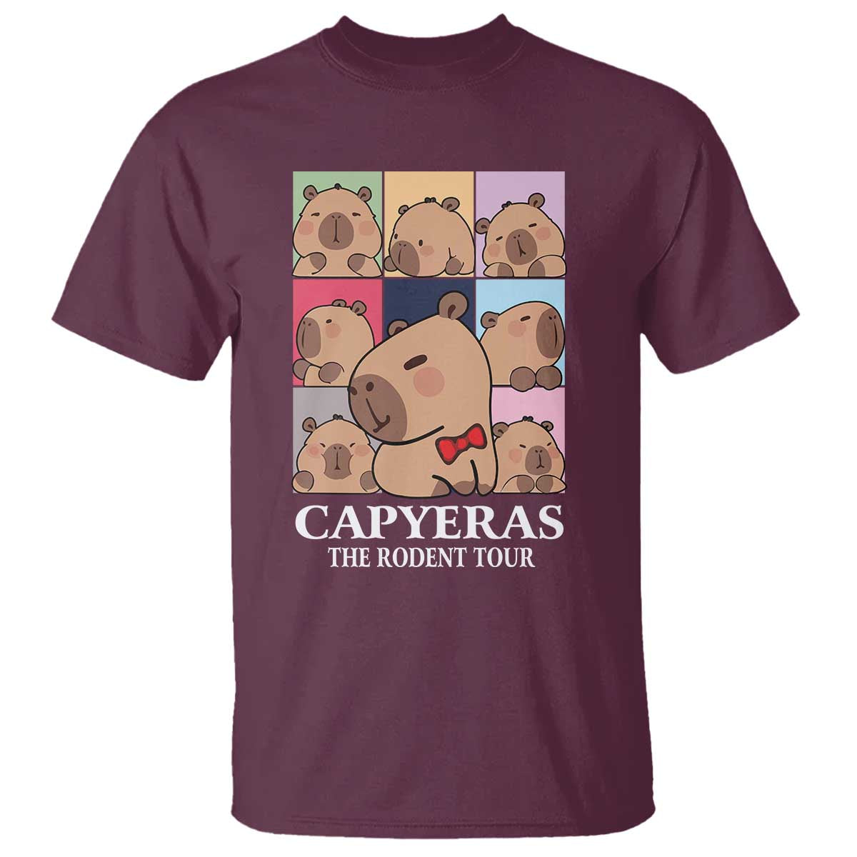 funny-capybara-christmas-t-shirt-capyeras-the-rodent-tour