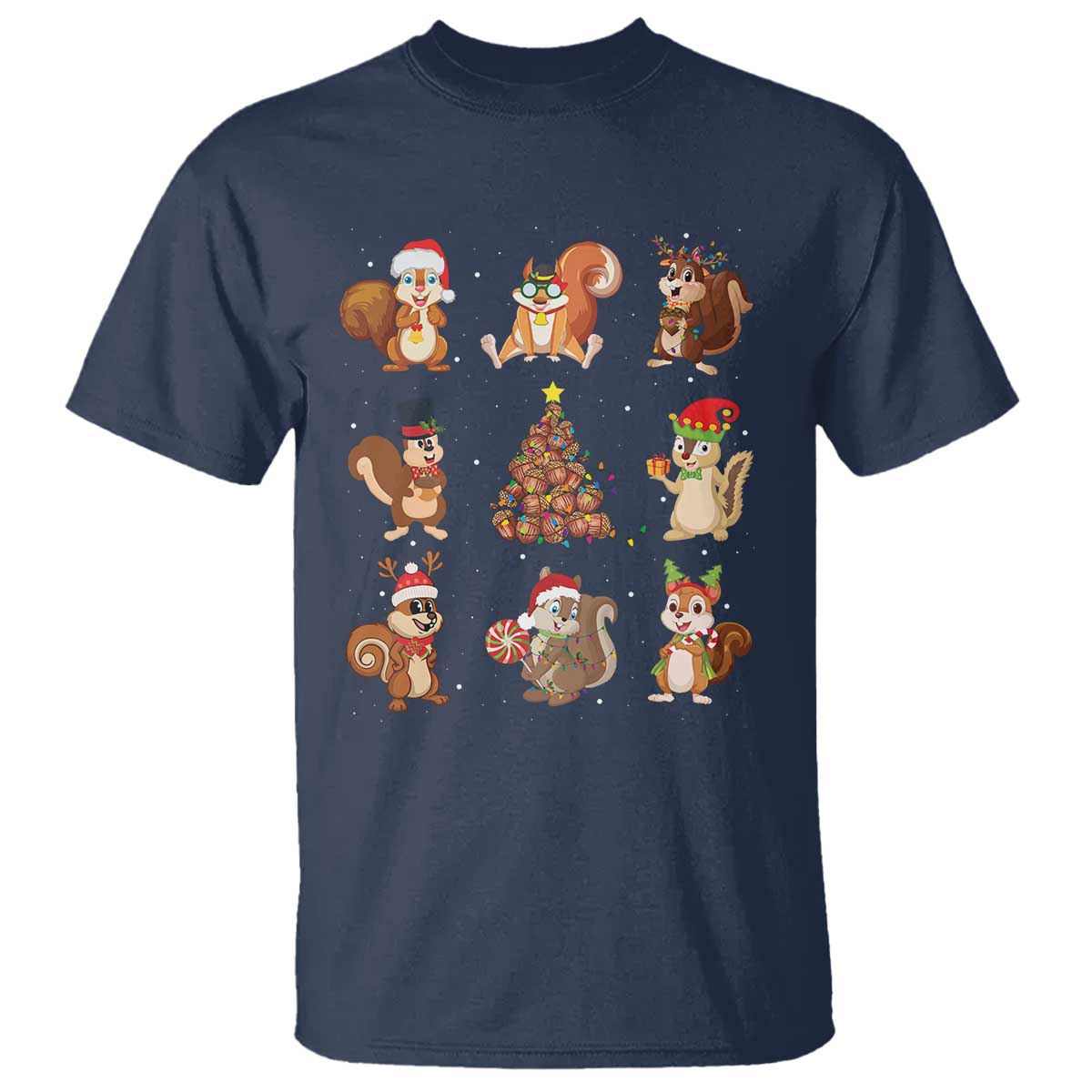 funny-squirrel-christmas-santa-reindeer-t-shirt