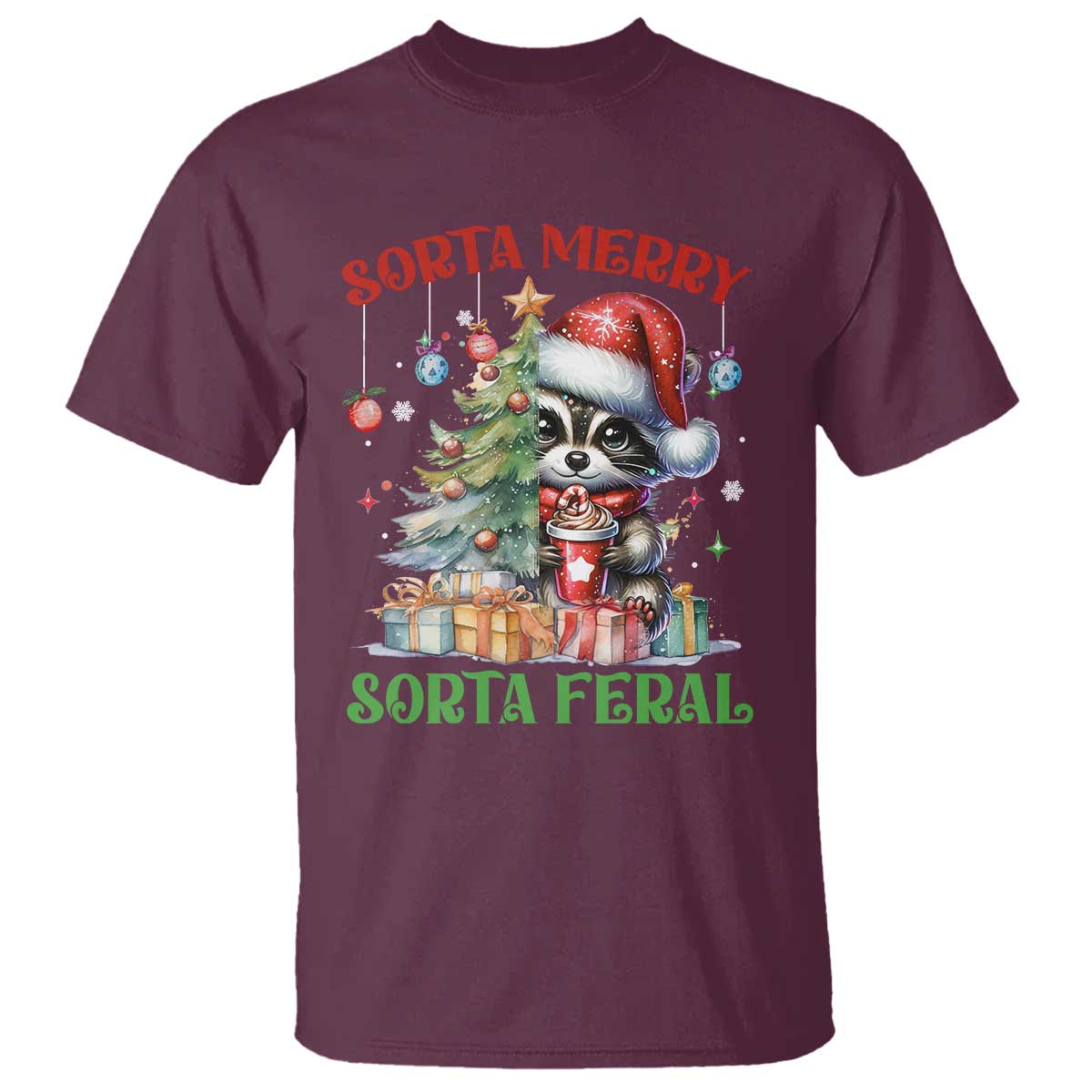 funny-christmas-raccoon-t-shirt-sorta-merry-sorta-feral-merry-trashmas