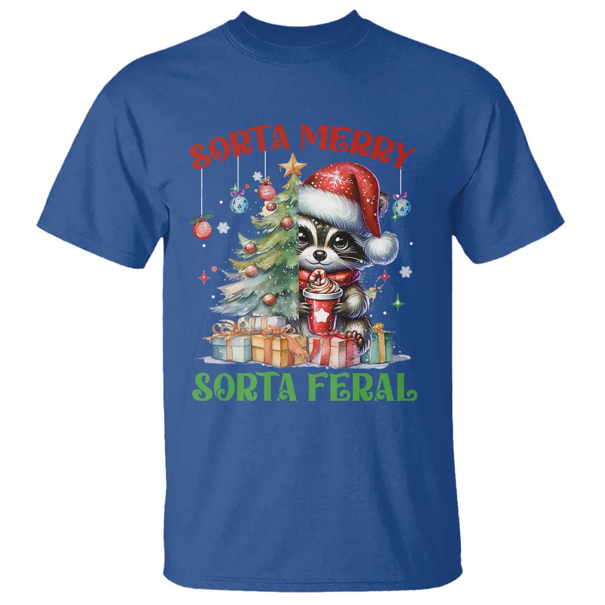 funny-christmas-raccoon-t-shirt-sorta-merry-sorta-feral-merry-trashmas