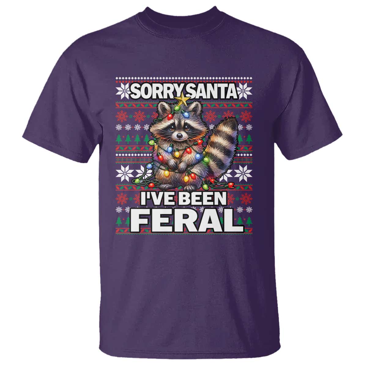 funny-christmas-raccoon-t-shirt-sorry-santa-ive-been-feral