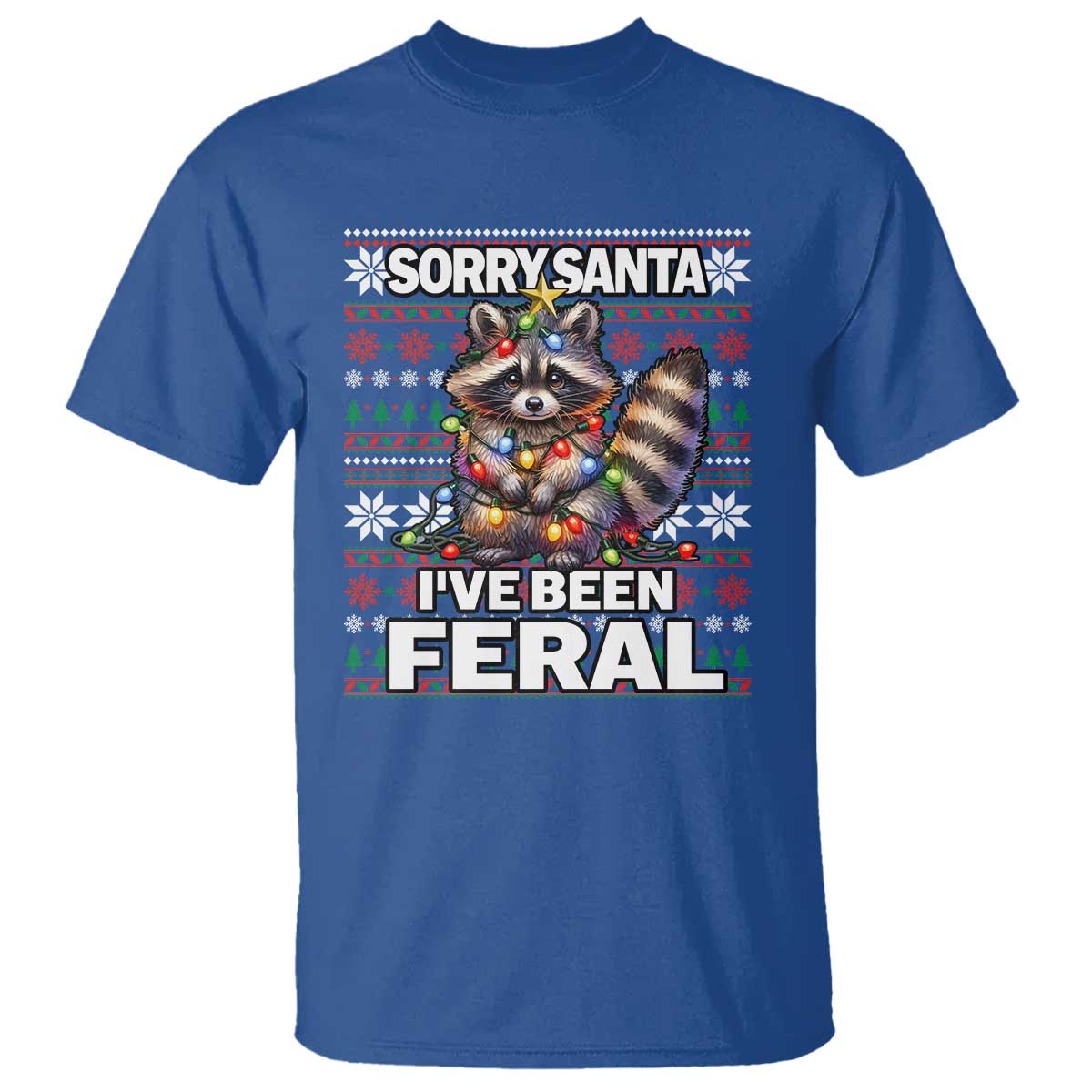 funny-christmas-raccoon-t-shirt-sorry-santa-ive-been-feral