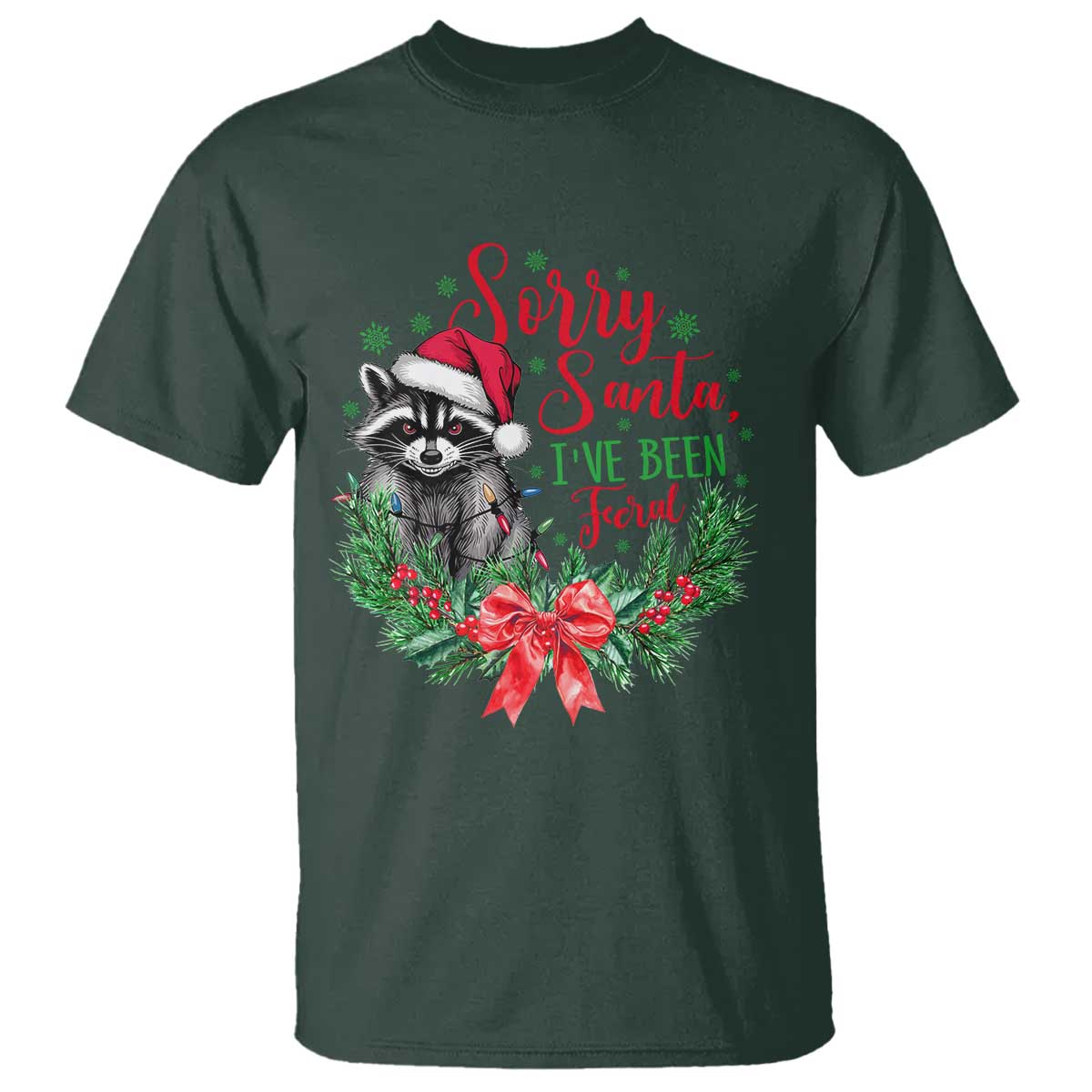 funny-christmas-t-shirt-sorry-santa-ive-been-feral-raccoon