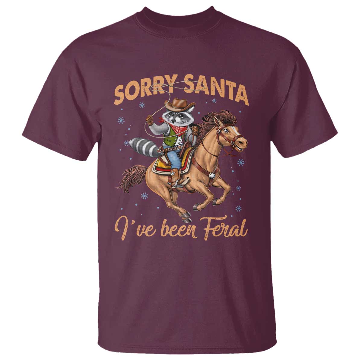 funny-christmas-raccoon-t-shirt-sorry-santa-ive-been-feral-cowboy