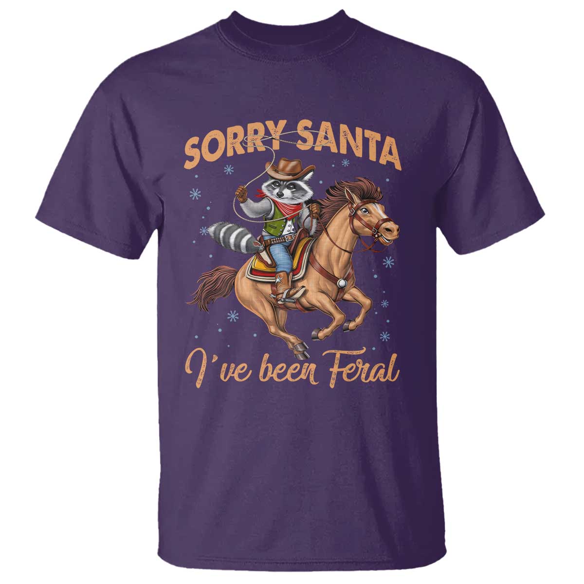 funny-christmas-raccoon-t-shirt-sorry-santa-ive-been-feral-cowboy