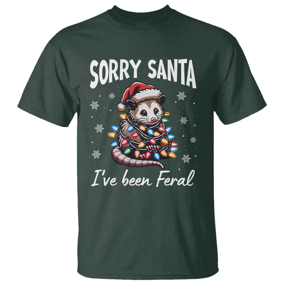 funny-christmas-opossum-t-shirt-sorry-santa-ive-been-feral