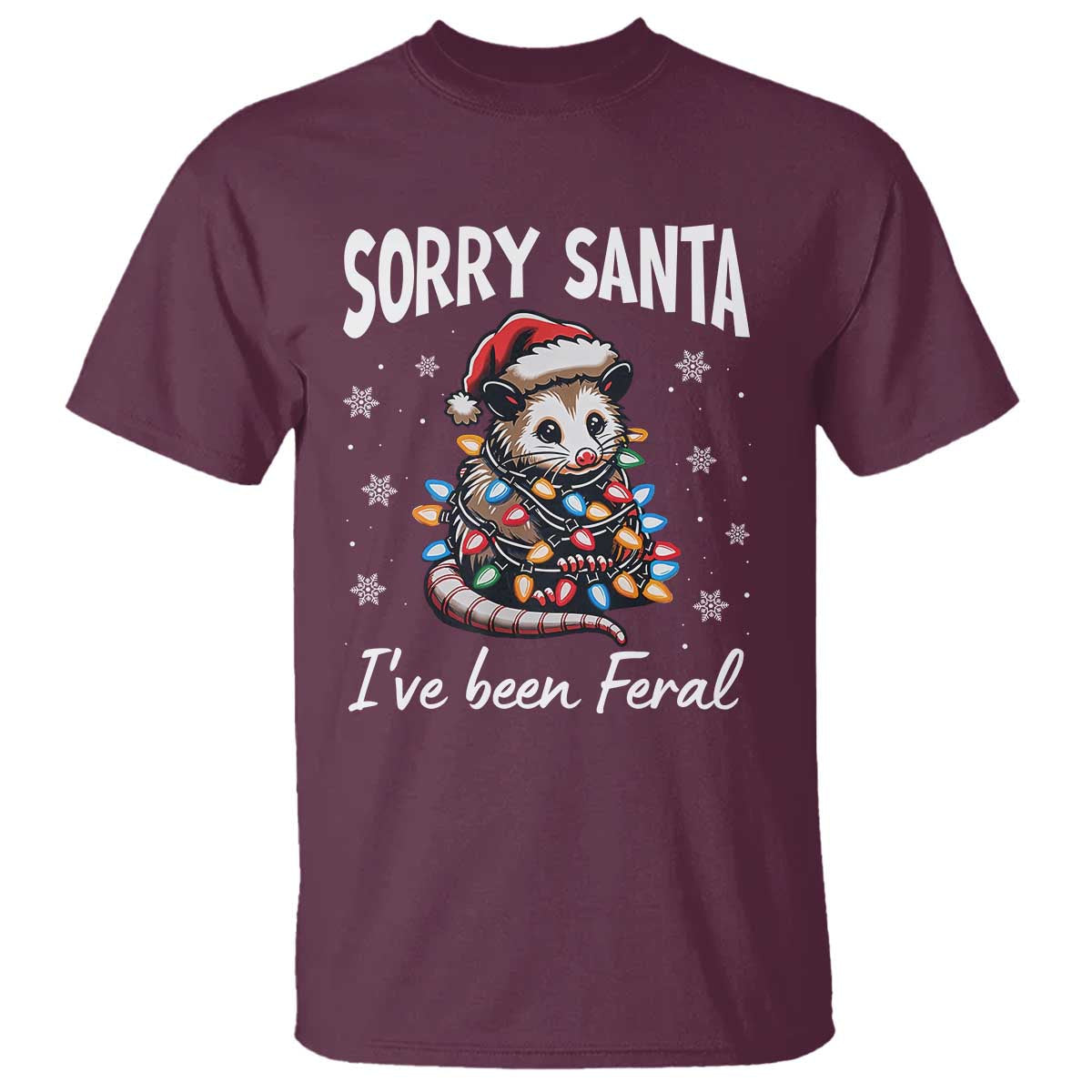 funny-christmas-opossum-t-shirt-sorry-santa-ive-been-feral