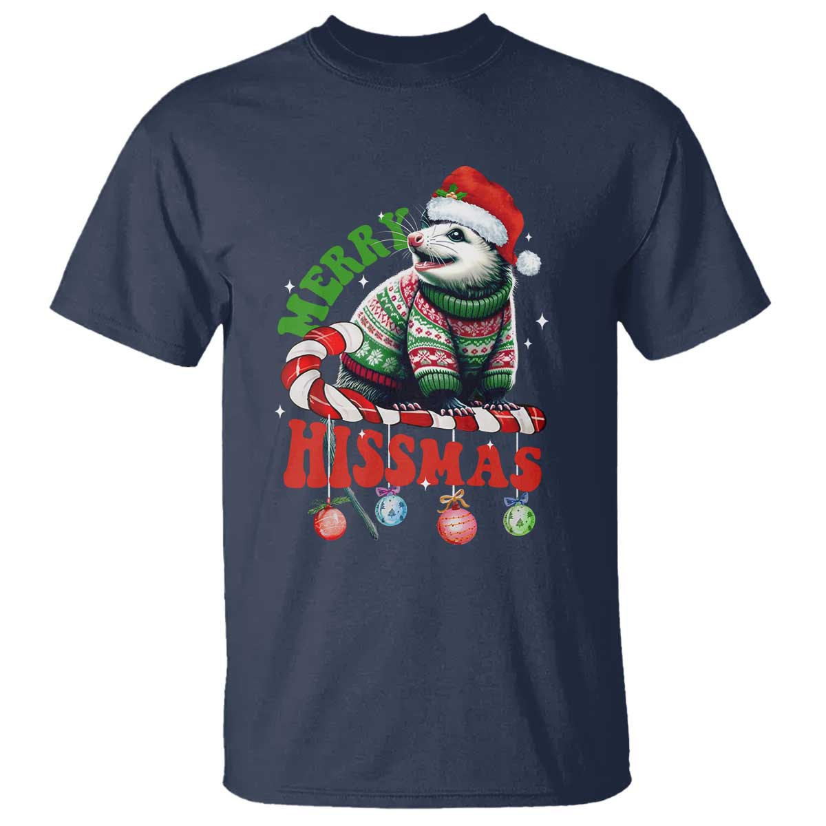 funny-christmas-opossum-t-shirt-merry-hissmass