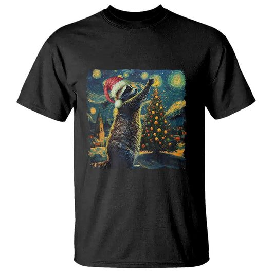 christmas-starry-night-raccoon-t-shirt